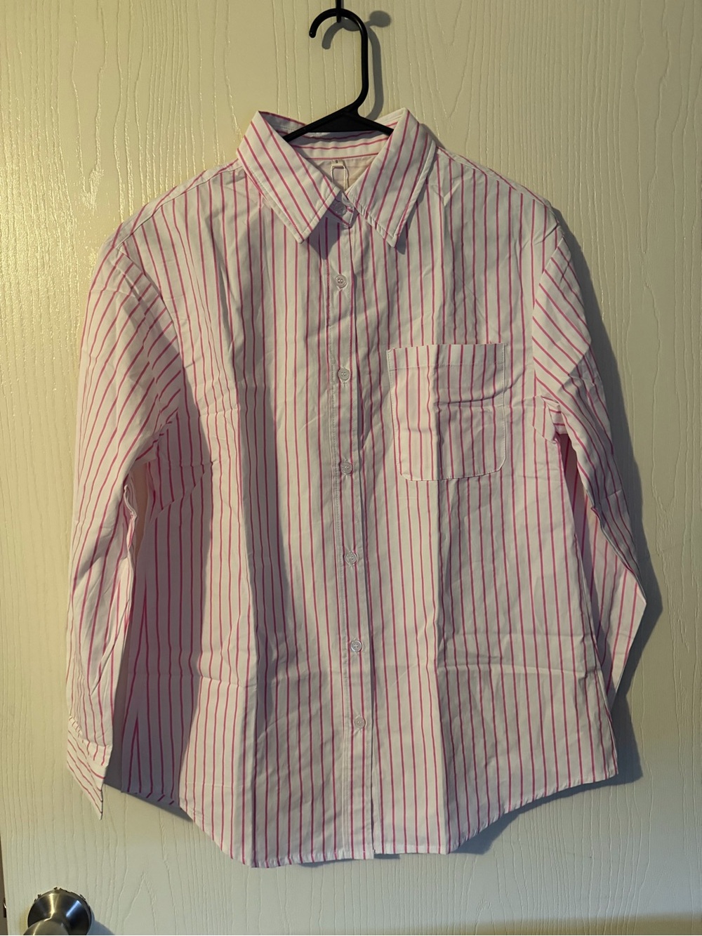Paintcolors Women’s Stripes Button Up Long Sleeve Blouse Size Small NWT